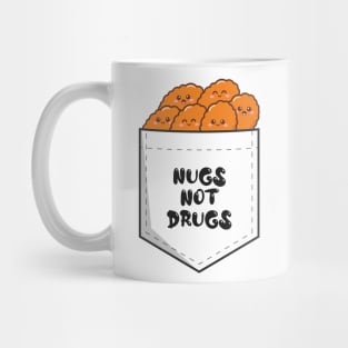 Nugs Not Drugs All Nuggets ~ White Transparent Mug